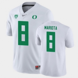 Men Oregon Ducks Marcus Mariota Game White College Football Jersey