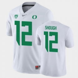 Men Oregon Ducks Tyler Shough Game White College Football Jersey