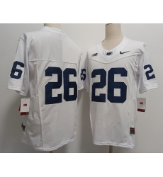 Penn State Nittany Lions #26 Saquon Barkley White  F U S E Jersey