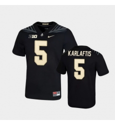 Men Purdue Boilermakers George Karlaftis Game Football Black Jersey