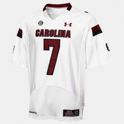 Men South Carolina Gamecocks Jadeveon Clowney College Football White Jersey