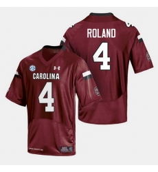 Men South Carolina Gamecocks Shaq Roland College Football Cardinal Jersey