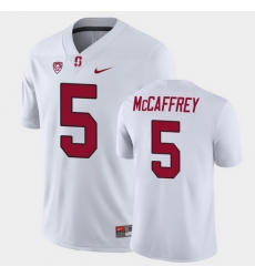 Men Stanford Cardinal Christian Mccaffrey Game White College Football Jersey