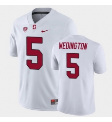 Men Stanford Cardinal Connor Wedington Game White College Football Jersey