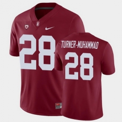 Men Stanford Cardinal Salim Turner Muhammad College Football Cardinal Game Jersey