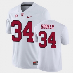 Men Stanford Cardinal Thomas Booker Game White College Football Jersey