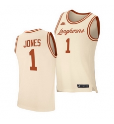 Texas Longhorns Andrew Jones Cream Retro Texas Longhorns Jersey