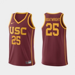 Men Usc Trojans Bennie Boatwright Cardinal Replica College Basketball Jersey