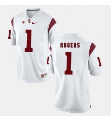 Men Usc Trojans Darreus Rogers Pac 12 Game White Jersey