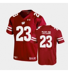 Men Wisconsin Badgers Jonathan Taylor Replica Red Football Jersey