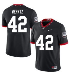 2020 Men #42 Mitchell Werntz Georgia Bulldogs Mascot 100th Anniversary College Football Jerseys Sale