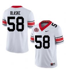 2020 Men #58 Austin Blaske Georgia Bulldogs 1980 National Champions 40th Anniversary College Footbal