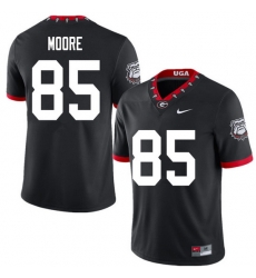 2020 Men #85 Cameron Moore Georgia Bulldogs Mascot 100th Anniversary College Football Jerseys Sale-B