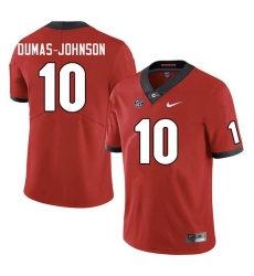 Men #10 Jamon Dumas-Johnson Georgia Bulldogs College Football Jerseys Sale-Red