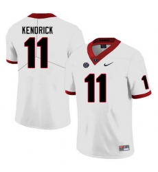 Men #11 Derion Kendrick Georgia Bulldogs College Football Jerseys Sale-White