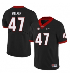 Men #47 Payne Walker Georgia Bulldogs College Football Jerseys Sale-Black