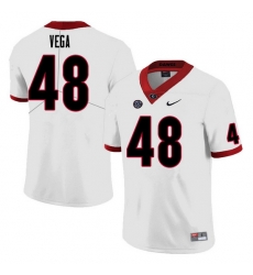 Men #48 JC Vega Georgia Bulldogs College Football Jerseys Sale-White