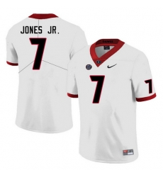 Men #7 Marvin Jones Jr. Georgia Bulldogs College Football Jerseys Sale-White