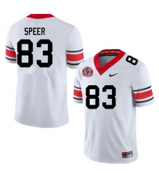 Men #83 Cole Speer Georgia Bulldogs College Football Jerseys Sale-40th Anniversary