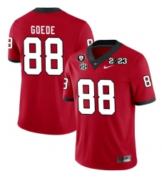 Men #88 Ryland Goede Georgia Bulldogs 2022-23 CTP National Championship Football Jerseys