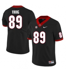 Men #89 George Vining Georgia Bulldogs College Football Jerseys Sale-Black