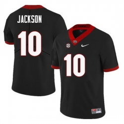 Men Georgia Bulldogs #10 Kearis Jackson College Football Jerseys Sale-Black