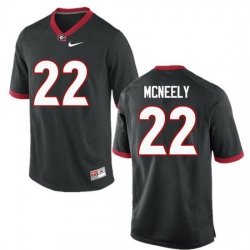 Men Georgia Bulldogs #22 Avery McNeely College Football Jerseys-Black