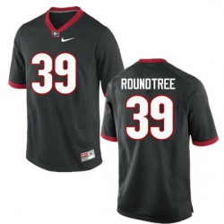 Men Georgia Bulldogs #39 Rashad Roundtree College Football Jerseys-Black