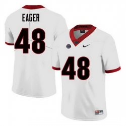 Men Georgia Bulldogs #48 John Eager College Football Jerseys Sale-White