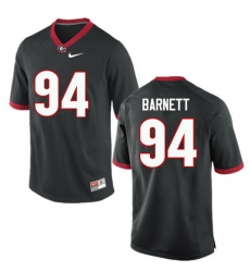 Men Georgia Bulldogs #94 Michael Barnett College Football Jerseys-Black