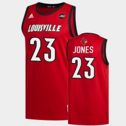 Men Louisville Cardinals Jazmine Jones Replica Red 2020 Draft Jersey