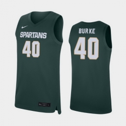 Michigan State Spartans Braden Burke Green Replica Men'S Jersey