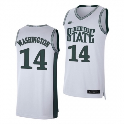 Michigan State Spartans Brock Washington White Retro Limited Men'S Jersey