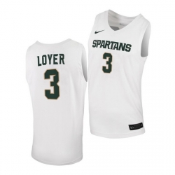 Michigan State Spartans Foster Loyer White Replica Men Jersey