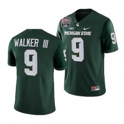 Michigan State Spartans Kenneth Walker Iii Green 2021 Peach Bowl College Football Playoff Jersey