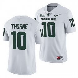 Michigan State Spartans Payton Thorne White College Football Men Jersey