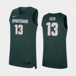 Michigan State Spartans Steven Izzo Green Replica Men'S Jersey