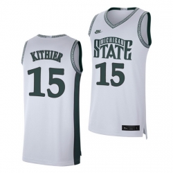 Michigan State Spartans Thomas Kithier White Retro Limited Men'S Jersey