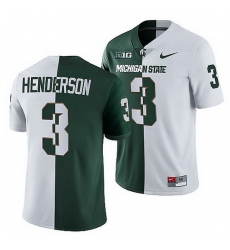 Michigan State Spartans Xavier Henderson Michigan State Spartans Split Edition 2021 22 Jersey