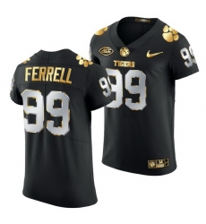 Clemson Tigers Clelin Ferrell Black Golden Edition Jersey