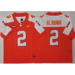 Men Clemson Tigers Orange White #2 Cade Klubnik Stitched F U S E NCAA Jersey Men Clemson Tigers Orange White #2 Cade Klubnik Stitched F U S E NCAA Jersey