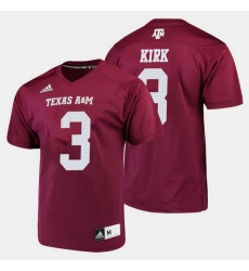 Men Texas A M Aggies Christian Kirk College Football Maroon Jersey