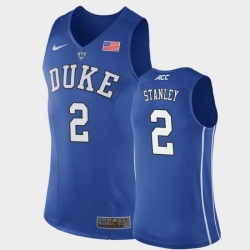 Duke Blue Devils Cassius Stanley Royal Authentic Men'S Jersey