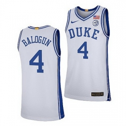 Duke Blue Devils Elizabeth Balogun White College Basketball 2021 22Limited Jersey