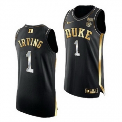 Duke Blue Devils Kyrie Irving Black Golden Edition Nba Alumni Jersey