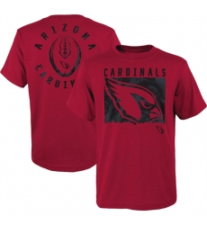 Men Arizona Cardinals Red Preschool Liquid Camo Logo T Shirt