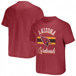 Men Arizona Cardinals Red X Darius Rucker Collection Stripe T Shirt