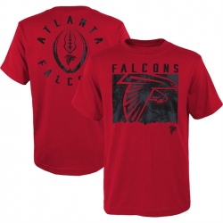 Men Atlanta Falcons Red Preschool Liquid Camo Logo T Shirt