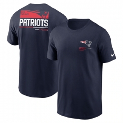 Men New England Patriots Navy Team Incline T Shirt