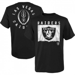 Men Las Vegas Raiders Black Preschool Liquid Camo Logo T Shirt